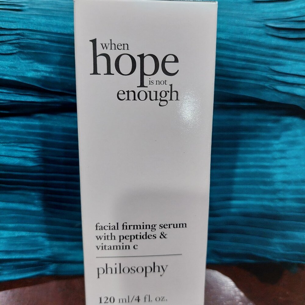 Philosophy  when hope is not enough